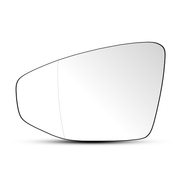 Left Rear View Mirror Glass for AUDI A3 8Y (2020) Double Curvature with Auto Heating Function, made of Polycarbonate and Glass