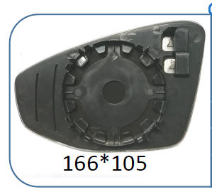 Left Rear View Mirror Glass for AUDI A3 8Y (2020) with plastic frame