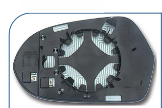 Left Rear View Mirror Glass for AUDI A6 4G (2010-2019) with Double Curvature