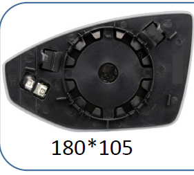 Left Rear View Mirror Glass for AUDI E-TRON GEN1 (2021) with plastic frame