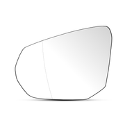 Left Rear View Mirror Glass for AUDI Q2 GAB (2020-2024) with Back Plate Frame, Double Curvature, Auto Heating Function, PC