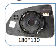 Left Rear View Mirror Glass for BMW 2 SERIES F44 (2020) with Plastic Frame, Double Curvature