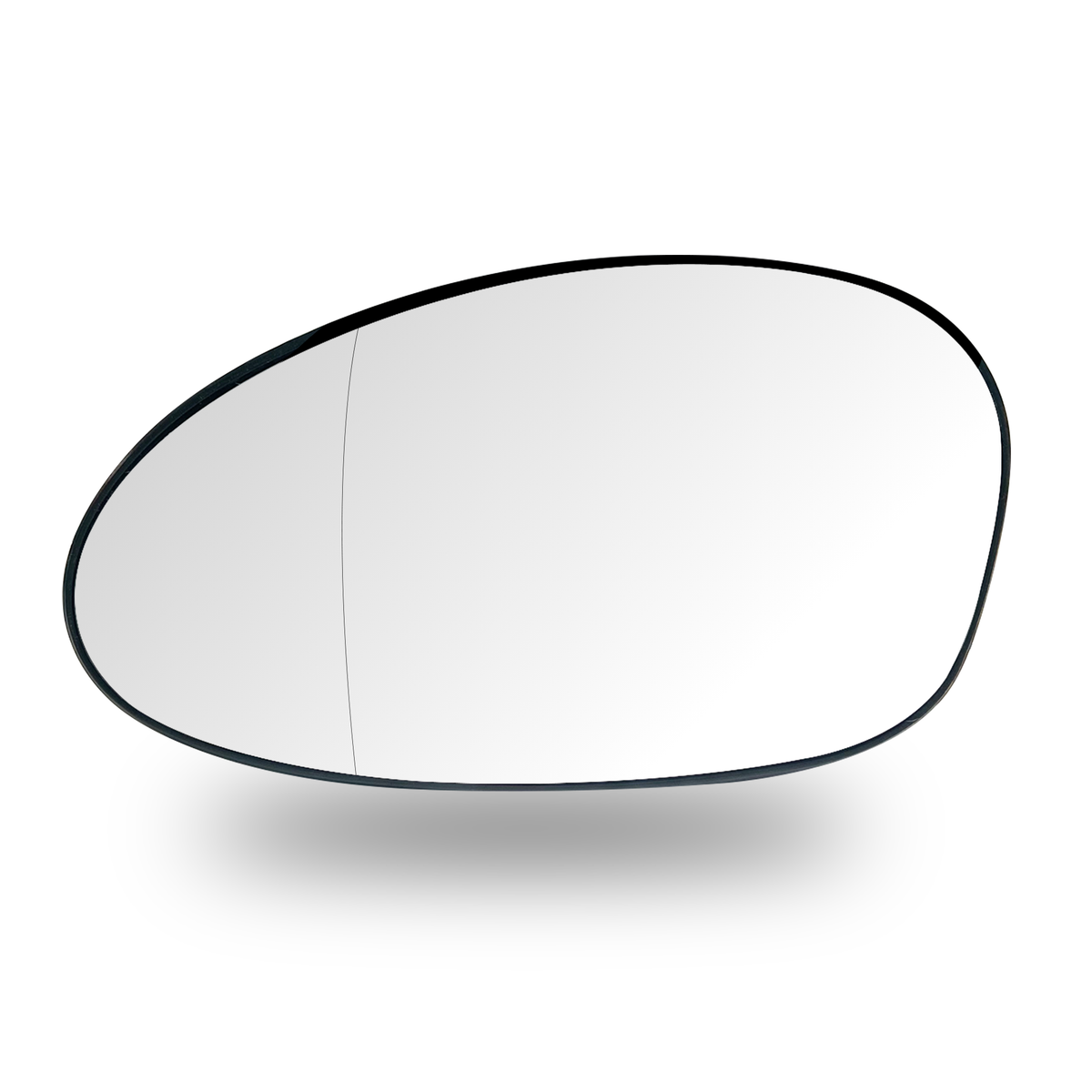 Left Rear View Mirror Glass for BMW 3 SERIES E90 (2004-2011) Double Curvature, Aspherical with Plastic Frame