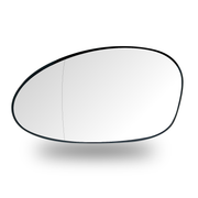 Left Rear View Mirror Glass for BMW 3 SERIES E90 (2004-2011) Double Curvature, Aspherical with Plastic Frame