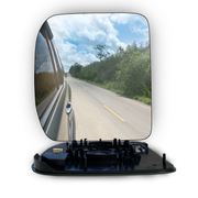 Left Rear View Mirror Glass for LAND ROVER DEFENDER L663 (2020) with Blind Spot Detection, Auto Heating and Double Curvature