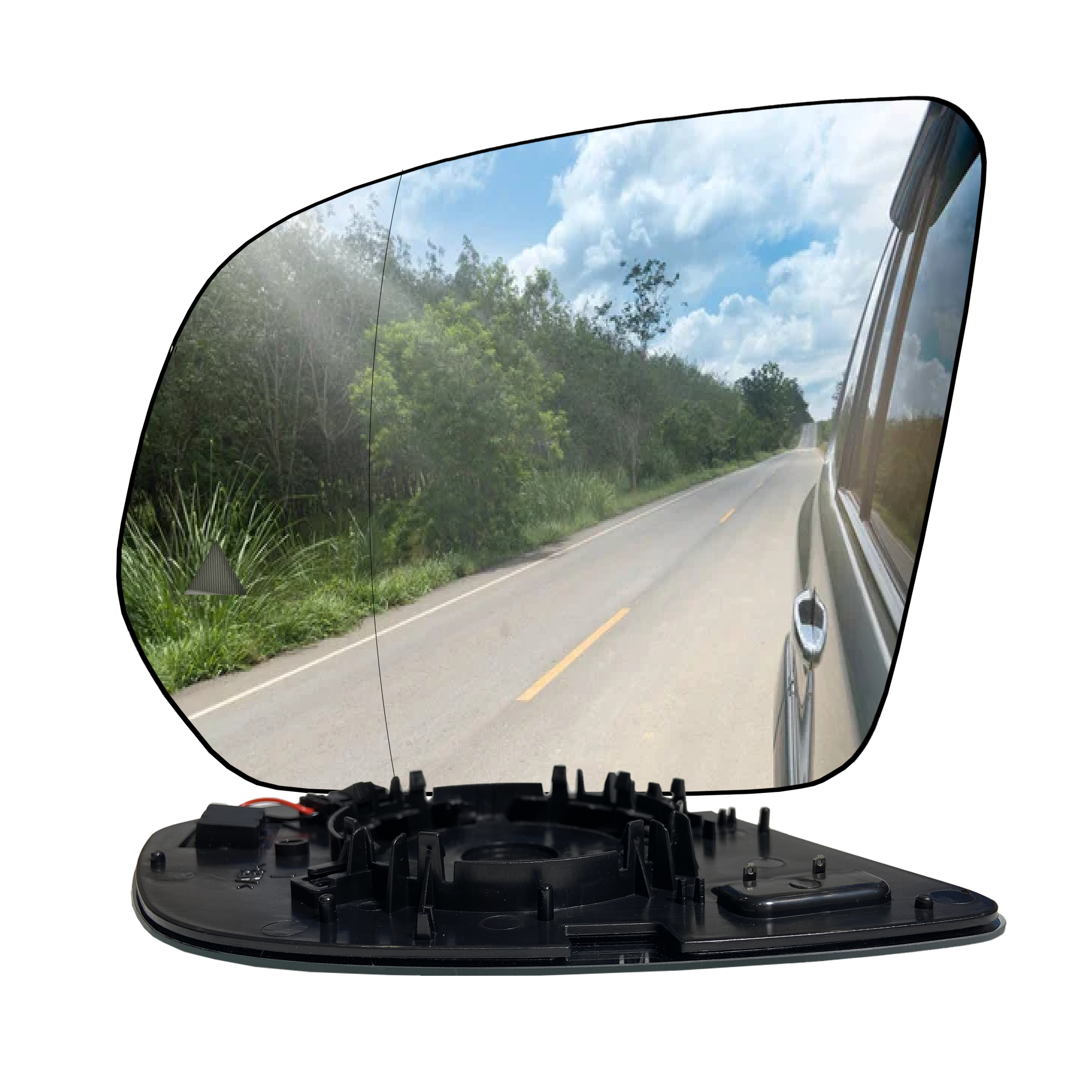 Left Rear View Mirror Glass for MERCEDES-BENZ GLE W167 (2018-2024) with Blind Spot Detection, Double Curvature