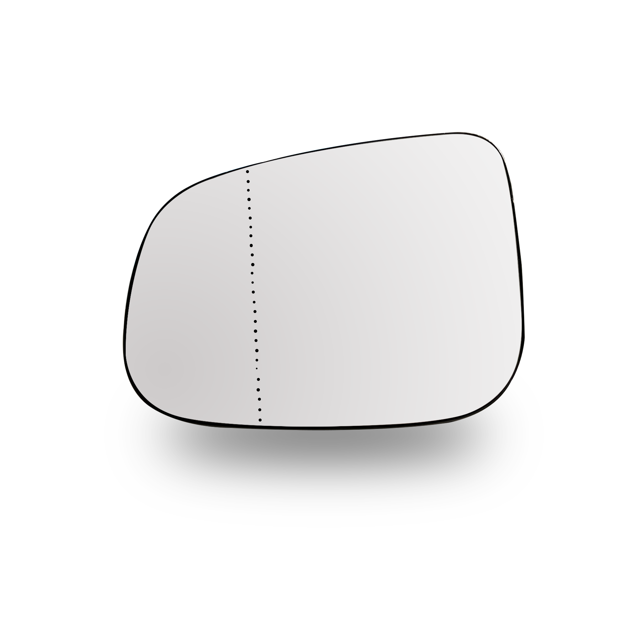Left Rear View Mirror Glass for VOLVO V60 155 (2011-2019) Double Curvature with Plastic Frame, Heated