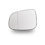 Left Rear View Mirror Glass for VOLVO V60 155 (2011-2019) Double Curvature with Plastic Frame, Heated