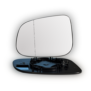Left Rear View Mirror Glass for VOLVO V60 155 (2011-2019) Double Curvature with Plastic Frame, Heated