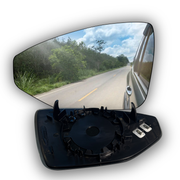 Left Rear View Mirror Glass for VW JETTA A7 (2019-2021) with plastic frame