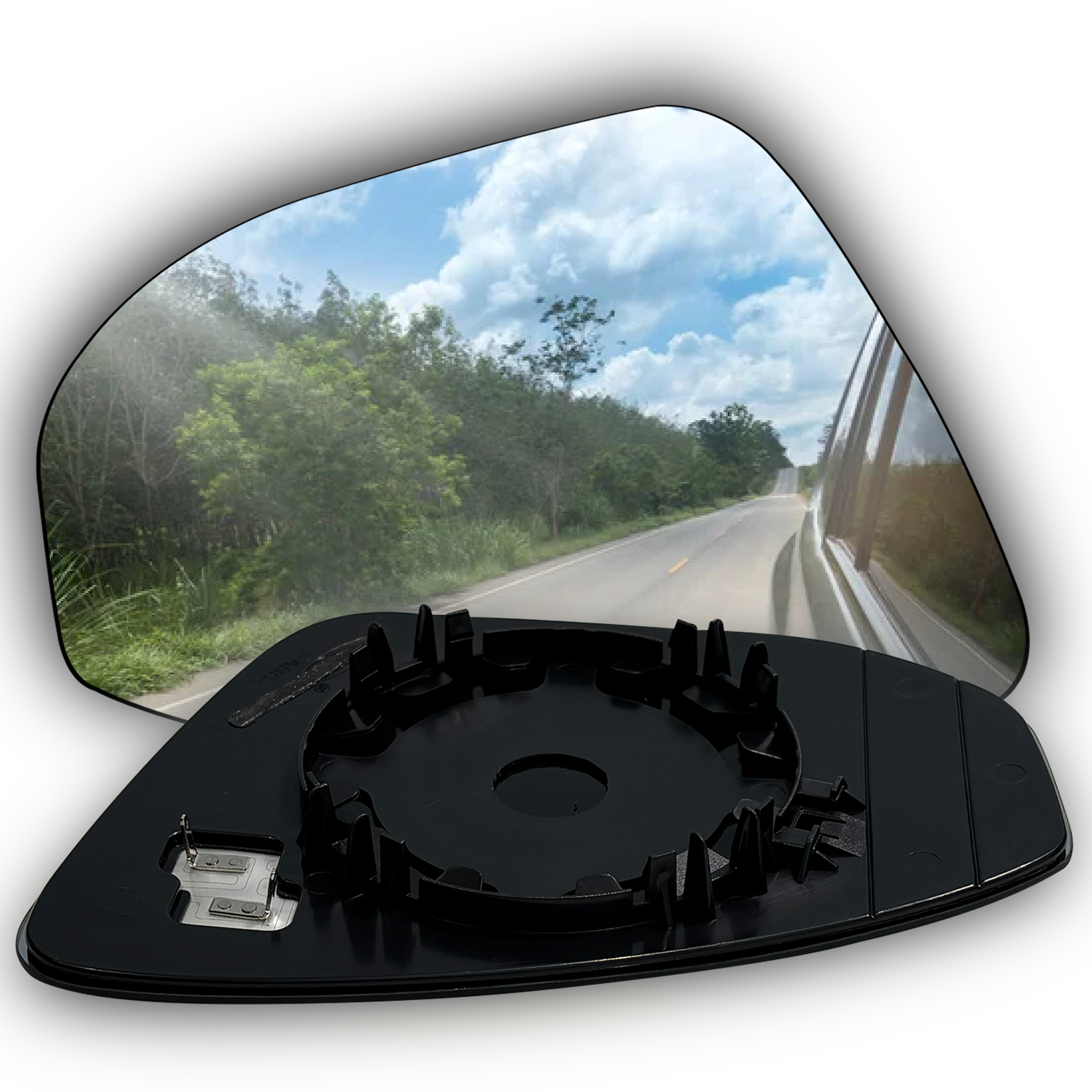 Left Rear View Mirror Glass for VW PASSAT B9 (2023-2026) Heated, Double Curvature