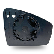 Left Rear View Mirror Glass for VW TOUAREG 7P (2012-2018) with Plastic Frame, Double Curvature, Heated