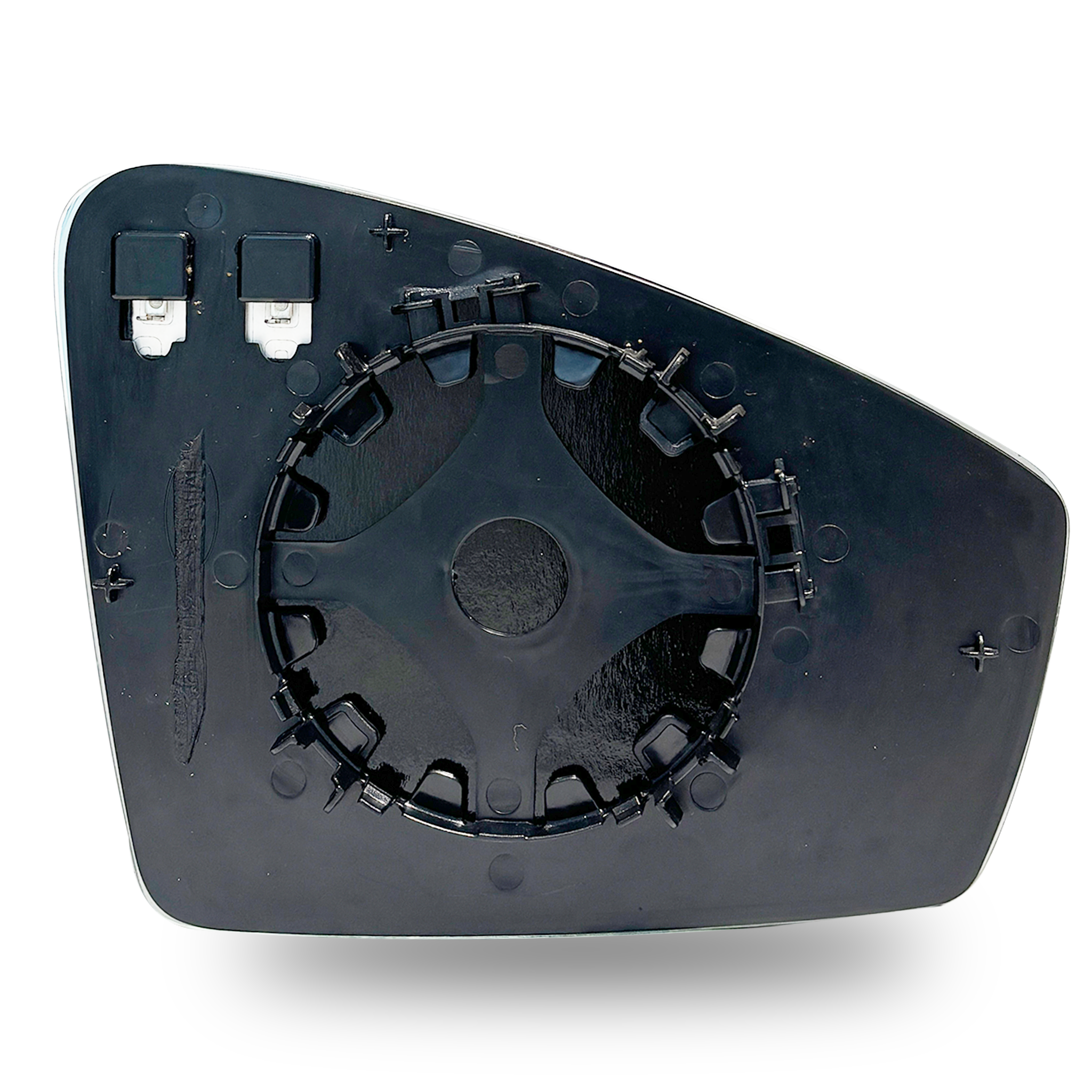 Left Side (Passenger Side) Rear View Mirror Glass for VW TOUAREG CR7 (2018-2026) with Plastic Frame Heated Double Curvature