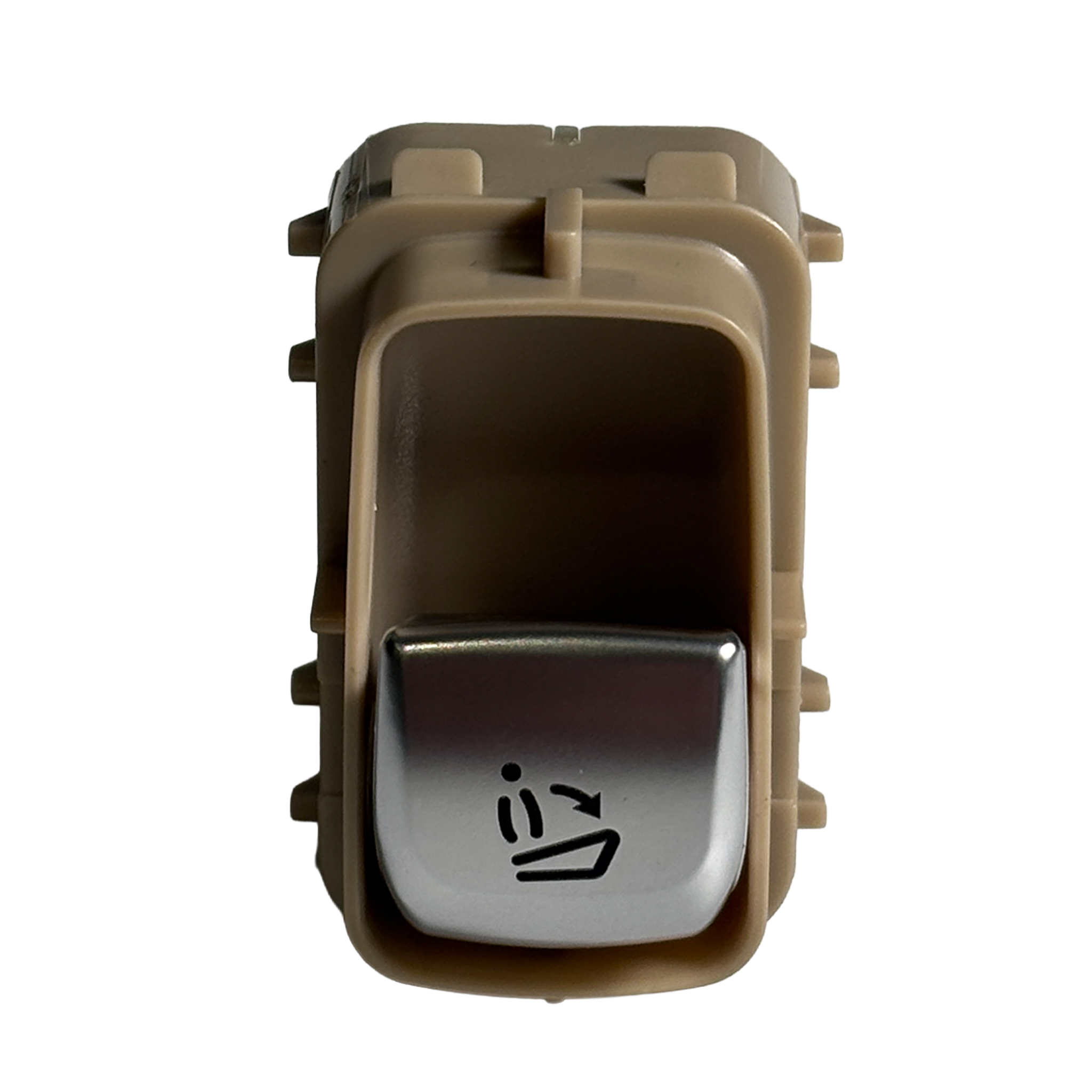 Left Seat Adjustment Switch Button for MERCEDES-BENZ E-CLASS W207 (2010-2016) in Beige color PC, ABS with Chrome