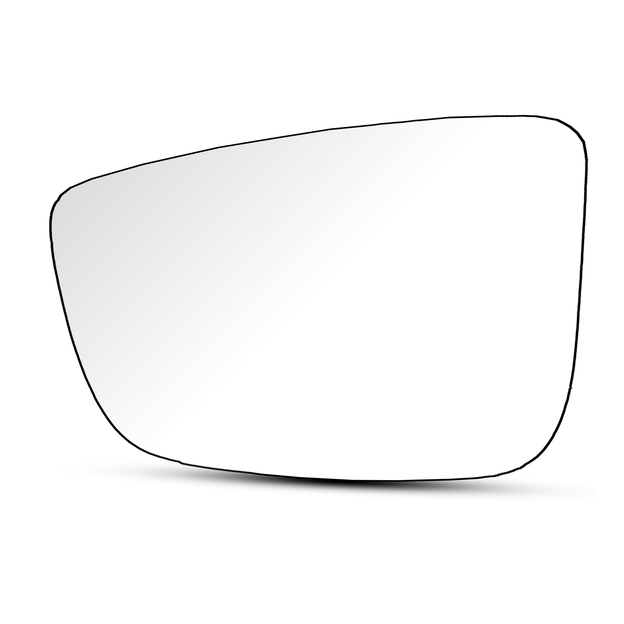 Left Side (Passenger Side) Rear View Mirror Glass for BMW 5 Series G30 Sedan (2017-2025) with Plastic Frame_1