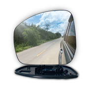 Left Side (Passenger Side) Rear View Mirror Glass for Land Rover Range Rover IV SUV (2013-2022) with Plastic Frame_3