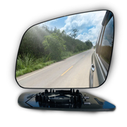Left Side (Passenger Side) Rear View Mirror Glass for Mercedes Benz C Class W204 Sedan (2007-2011) with Plastic Frame (Double Curvature)_03