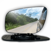 Left Side (Passenger Side) Rear View Mirror Glass for Mercedes Benz E Class W211 Sedan (2006-2009) with Plastic Frame_3