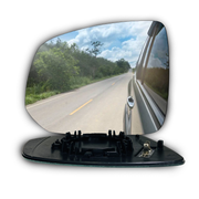 Left Side (Passenger Side) Rear View Mirror Glass for Volvo XC90 SUV (2014-2019) with Plastic Frame_2