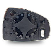 Left Side Rear View Mirror Glass for AUDI A1 8X (2010-2024) Heated, Single Curvature with Plastic Frame