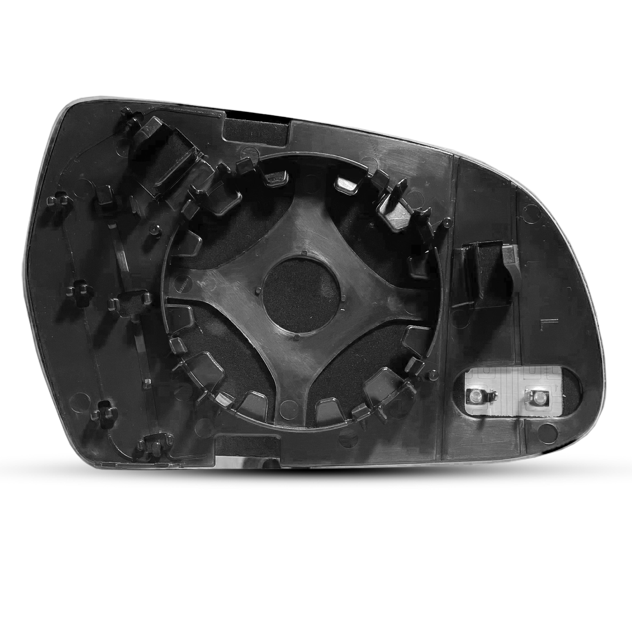 Left Side Rear View Mirror Glass for AUDI A4 8K2 (2007-2016) with Plastic Frame, Heated, Aspherical