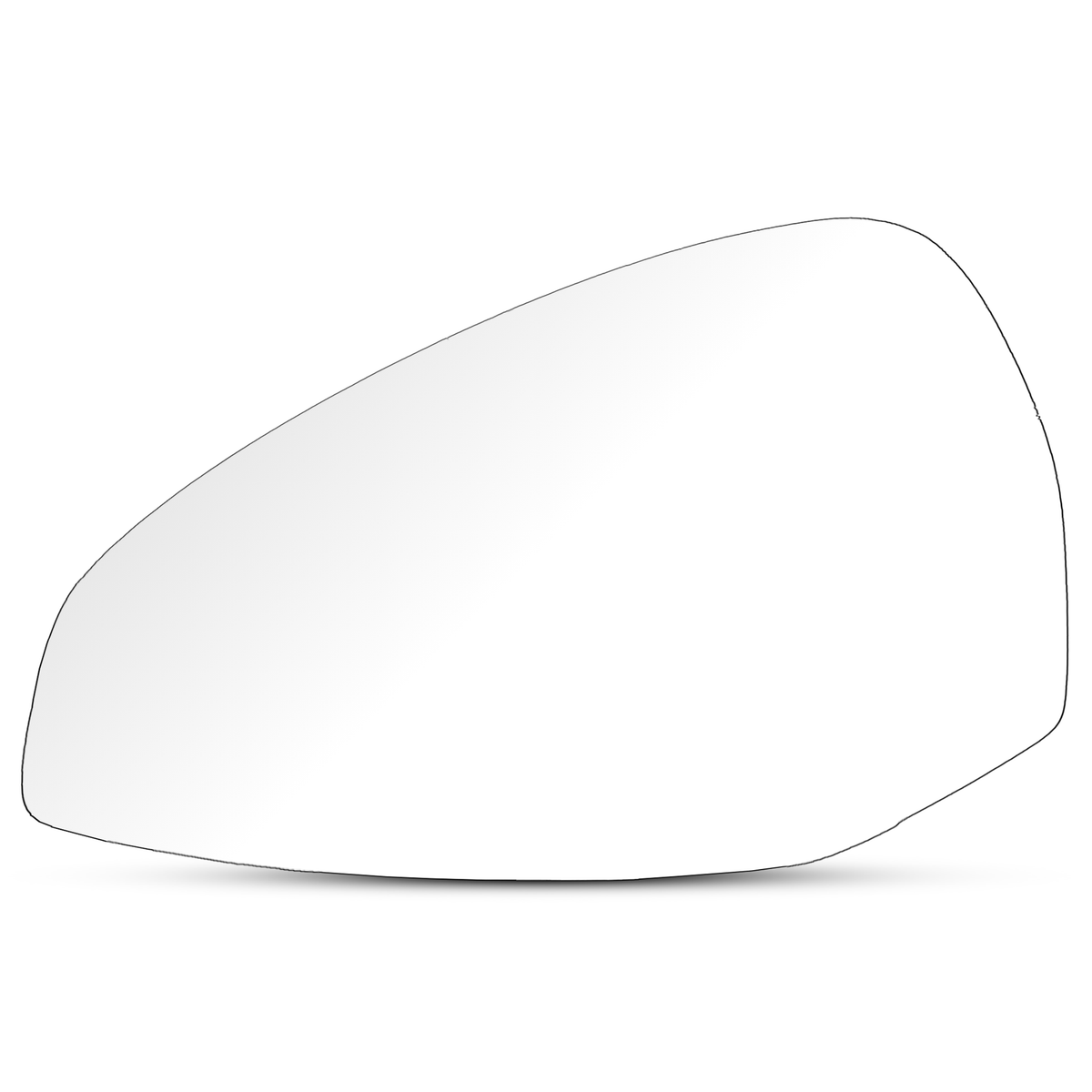 Left Side Rear View Mirror Glass for AUDI A4 8W2 (2015-2019) with Plastic Frame