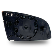 Left Side Rear View Mirror Glass for AUDI A6 4F (2008-2011) with Plastic Frame, Heated and Single Curvature