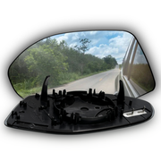 Left Side Rear View Mirror Glass for AUDI A7 4GA (2010-2018) Heated, with Plastic Frame, Single Curvature