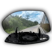 Left Side Rear View Mirror Glass for AUDI A7 4GA (2010-2018) with Plastic Frame, Heated, Double Curvature