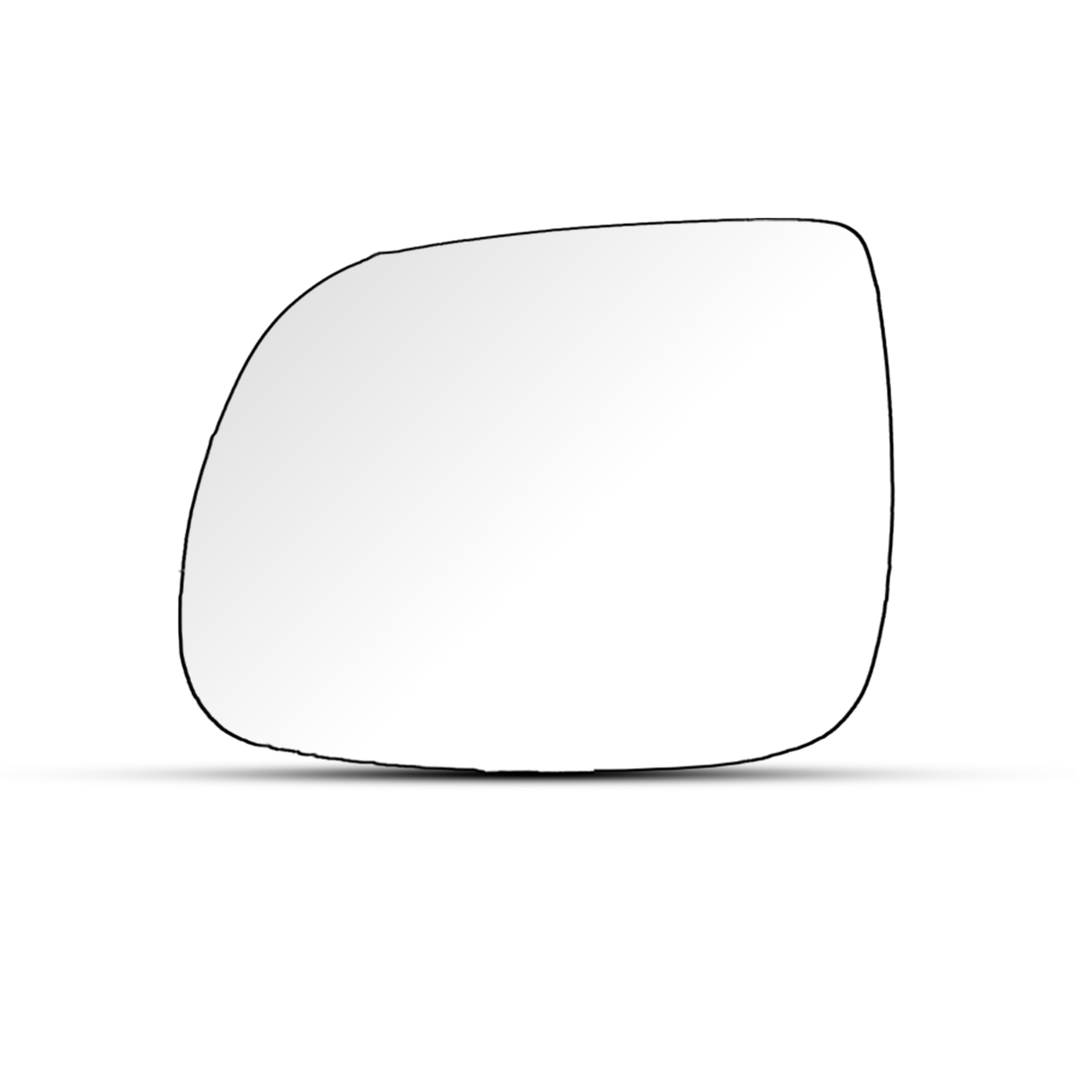 Left Side Rear View Mirror Glass for AUDI Q5 8RB (2008-2017) with Plastic Frame