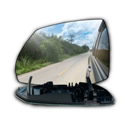 Left Side Rear View Mirror Glass for AUDI Q5 FYB Facelift (2020-2025) with Plastic Frame, PC