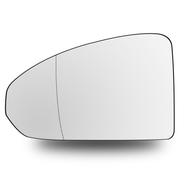 Left Side Rear View Mirror Glass for AUDI TT FV3 (2015-2019) with Plastic Frame, Double Curvature, Heated