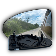 Left Side Rear View Mirror Glass for AUDI TT FV3 (2015-2019) with Plastic Frame, Heated, Single Curvature