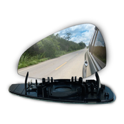 Left Side Rear View Mirror Glass for Audi A4 B9 Sedan (2015-2020) with Plastic Frame_03