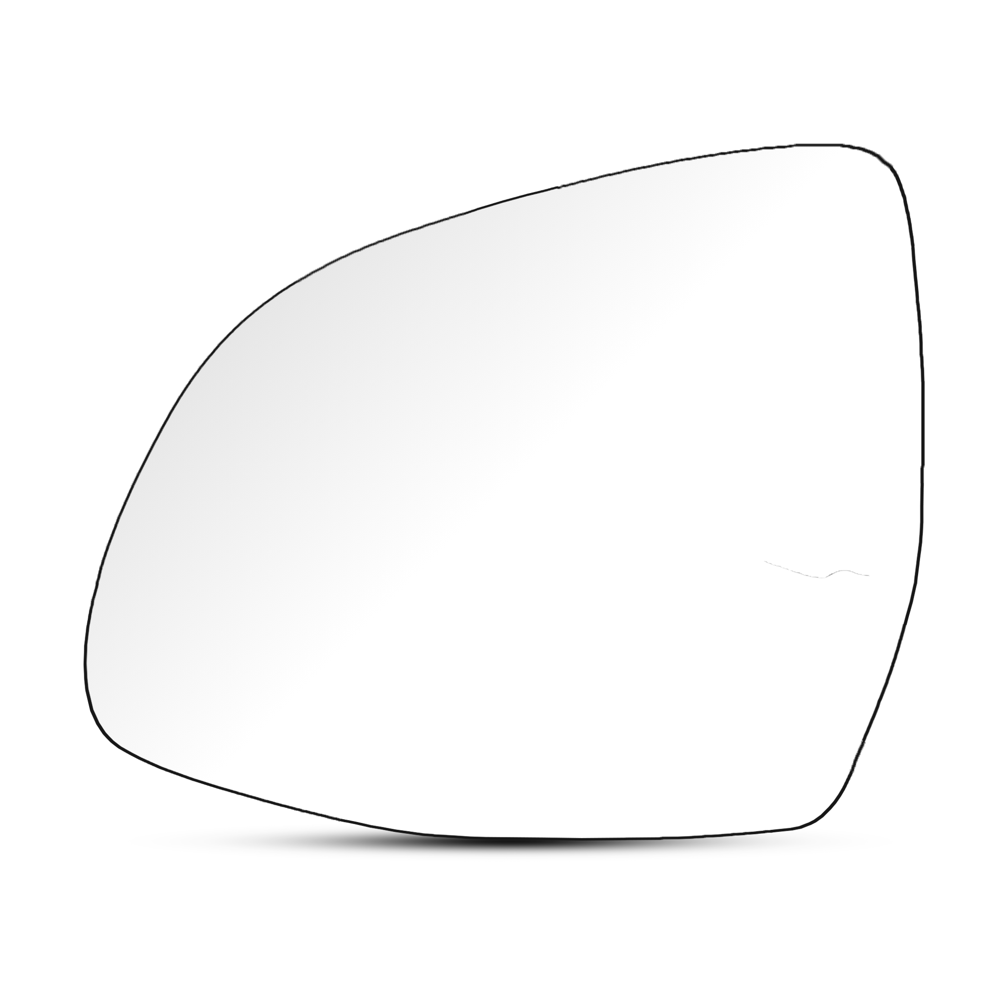 Left Side Rear View Mirror Glass for BMW X4 G02 (2018-2020) with Plastic Frame