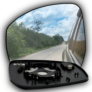 Left Side Rear View Mirror Glass for LAND ROVER RANGE ROVER L405 (2012-2021) with Blind Spot Detection and Plastic Frame