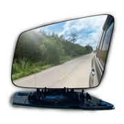 Left Side Rear View Mirror Glass for MERCEDES-BENZ CLA-Class C118 (2019-2026) with Plastic Frame, Double Curvature