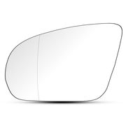Left Side Rear View Mirror Glass for MERCEDES-BENZ GLC W253 (2015-2023) with Plastic Frame, Double Curvature, Heated, 2-pin