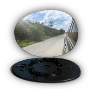 Left Side Rear View Mirror Glass for MINI MINI CLUBMAN F54 (2017-2024) Heated, Double Curvature with Plastic Frame