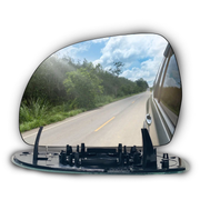 Left Side Rear View Mirror Glass for SKODA LAURA 1Z3 (2004-2013) with Plastic Frame, Heated, Convex