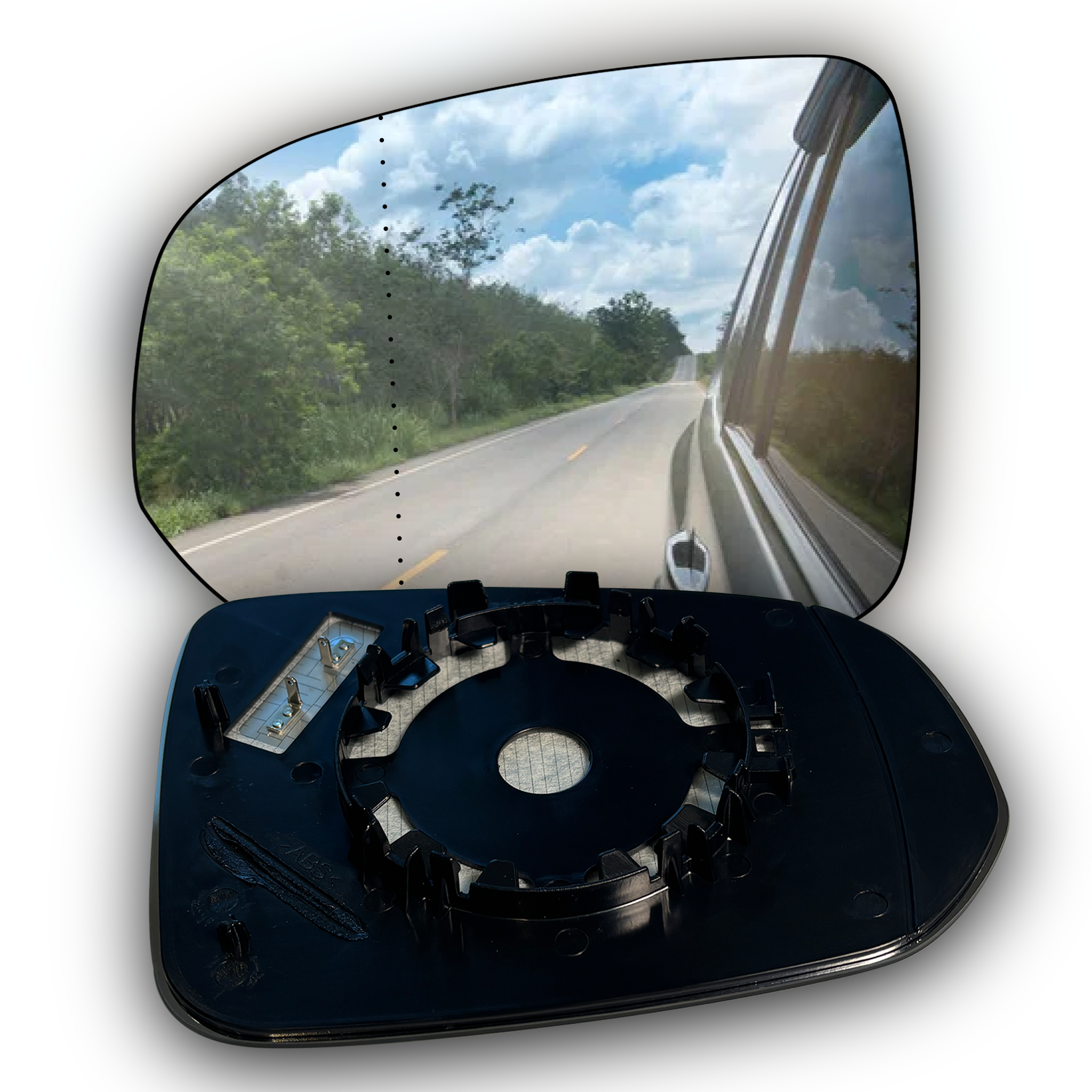 Left Side Rear View Mirror Glass for VOLVO XC60 246 (2018-2022) with Double curvature