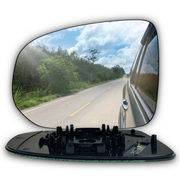 Left Side Rear View Mirror Glass for VOLVO XC60 246 (2018-2022) with Plastic Frame, Heatable, Aspherical