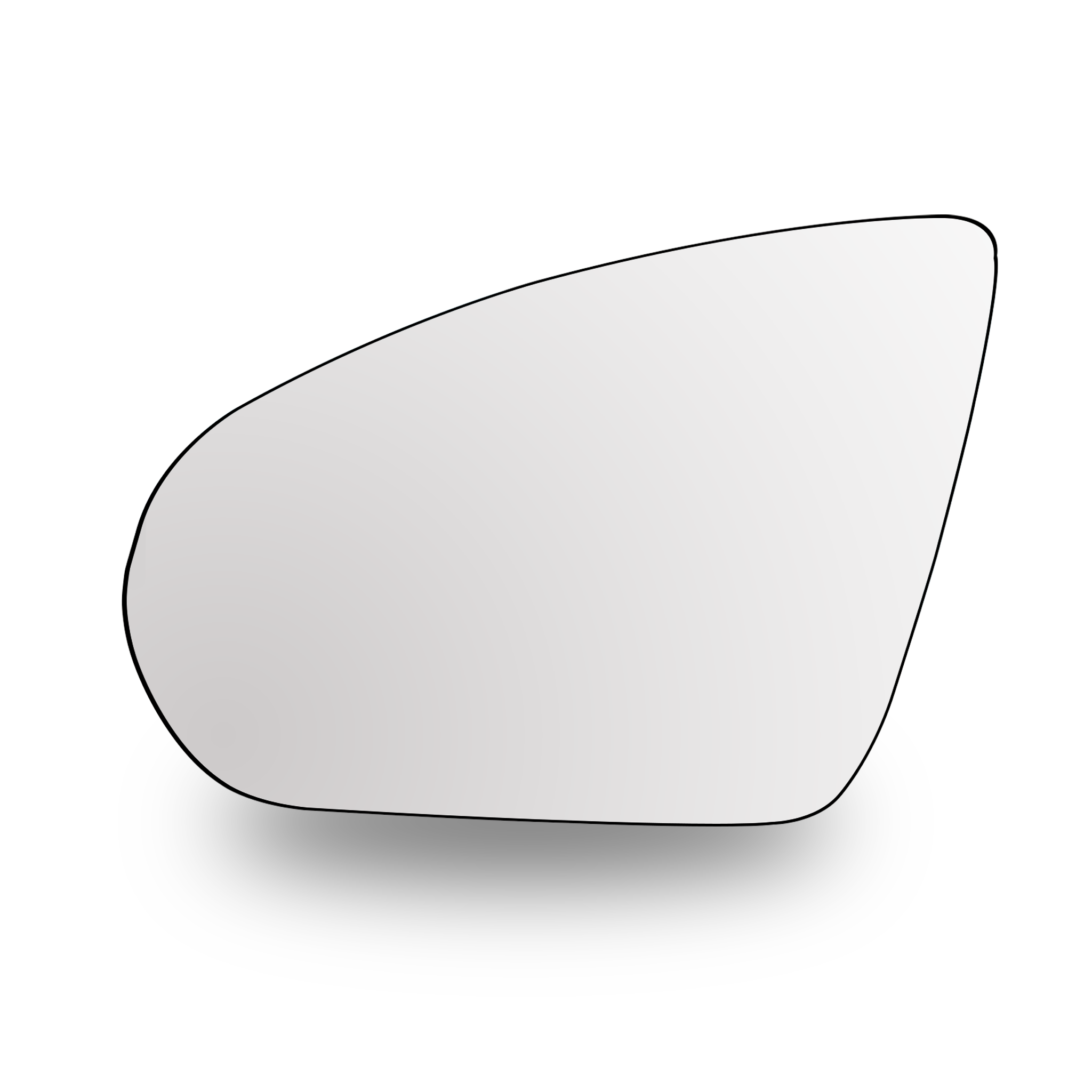 Left Side Rear View Mirror Glass with Plastic Frame for MERCEDES-BENZ SL R232 (2022-2026) Heated Aspherical