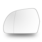 Left Side Side Mirror Glass for SKODA LAURA 1Z3 (2004-2013) Double Curvature with Plastic Frame and Socket, PC and Glass