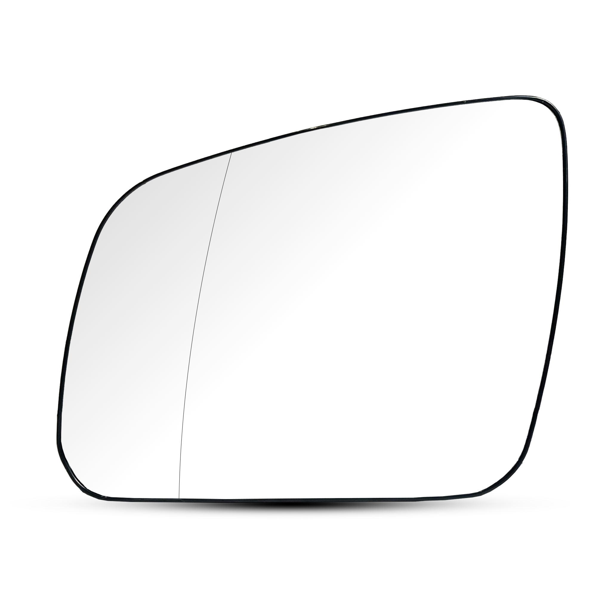 Left Side Side Mirror Glass with Plastic Frame for MERCEDES-BENZ C-CLASS W204 (2007-2014) Double Curvature, Aspherical, Heated with 2 pins