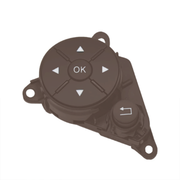 Left Steering Wheel Buttons Assembly for MERCEDES-BENZ C-CLASS W204 (2007-2014) in Moka color made of PC and ABS