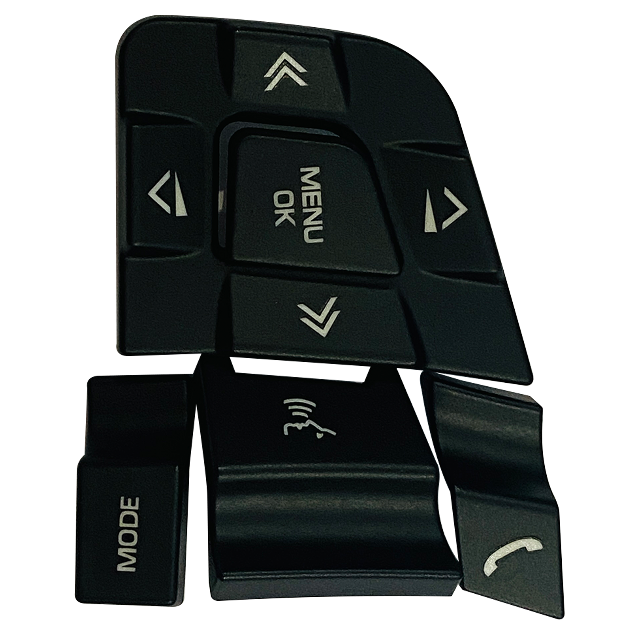 Left Steering Wheel Buttons for LAND ROVER DISCOVERY L319 (2009-2018) Set of 5 Pcs, PC and ABS