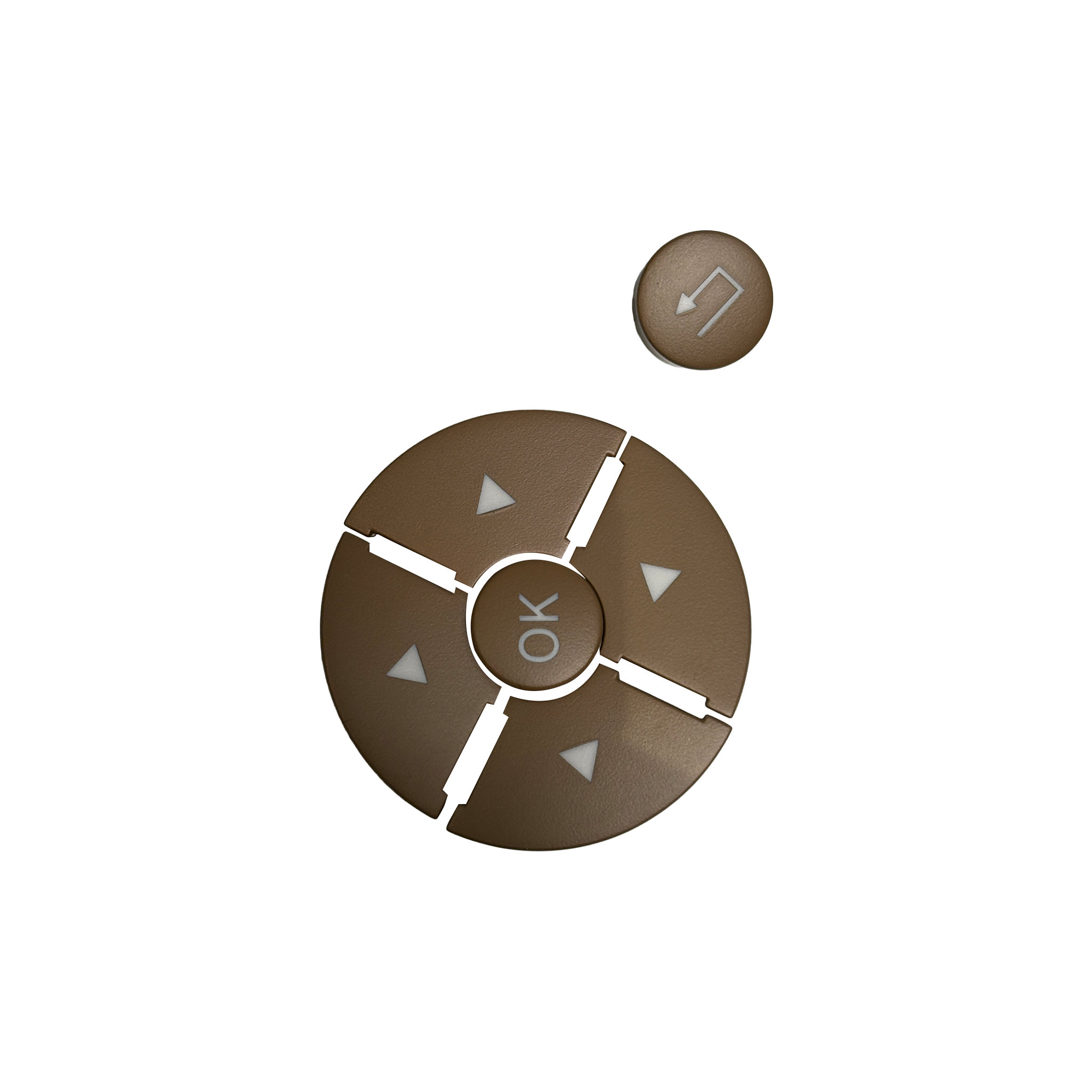 Left Steering Wheel Buttons for MERCEDES-BENZ GLK-Class X204 (2010-2015) in Dark Yellow color PC and ABS