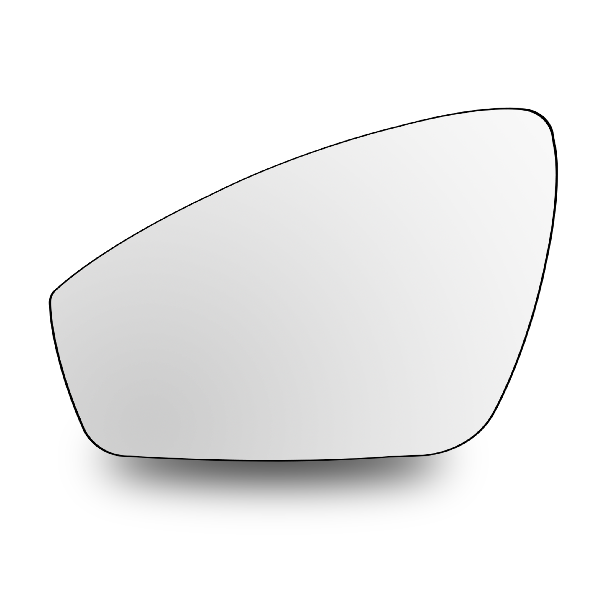 Left Sub Mirror for AUDI E-TRON GEN1 (2021-2023) Heated, Single Curvature