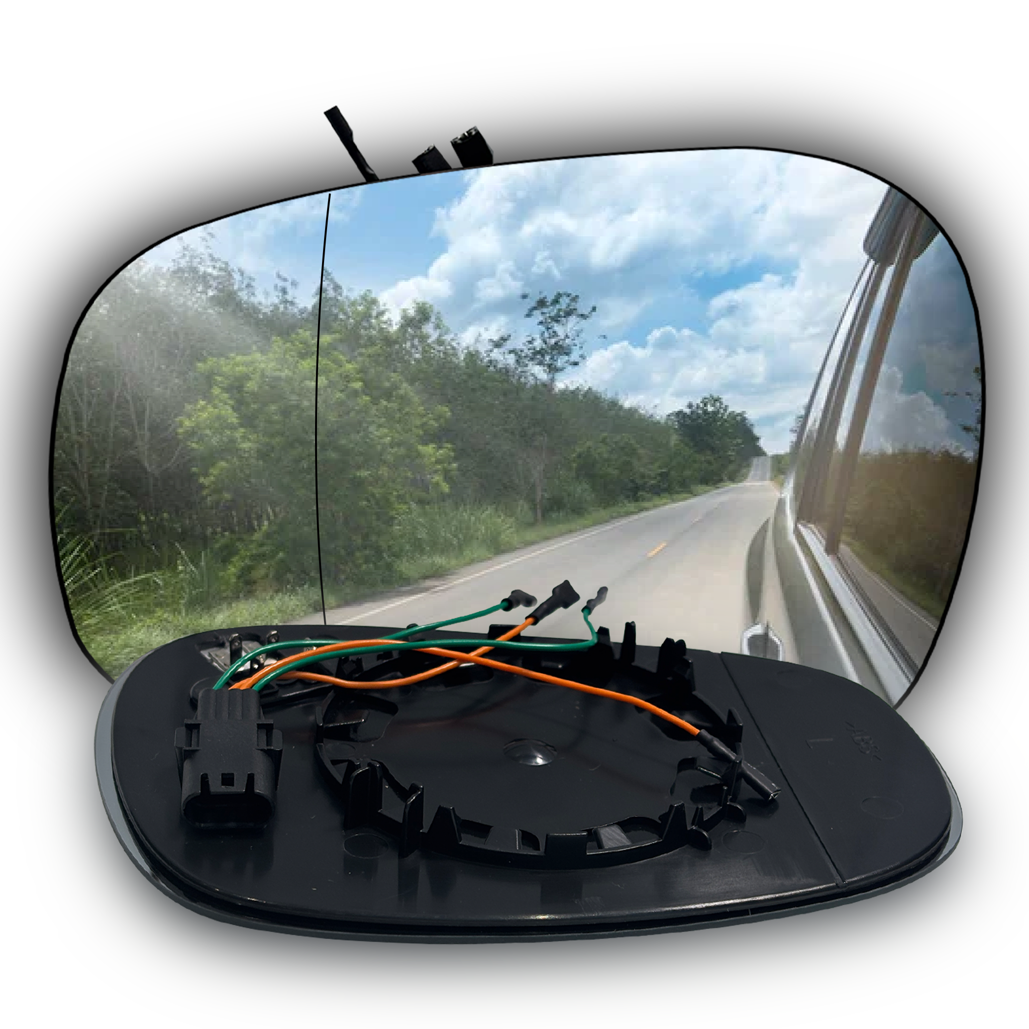 Left Sub Mirror for BMW 3 E92 (2007-2013) Heated, Double Curvature with wire and 4 PINS